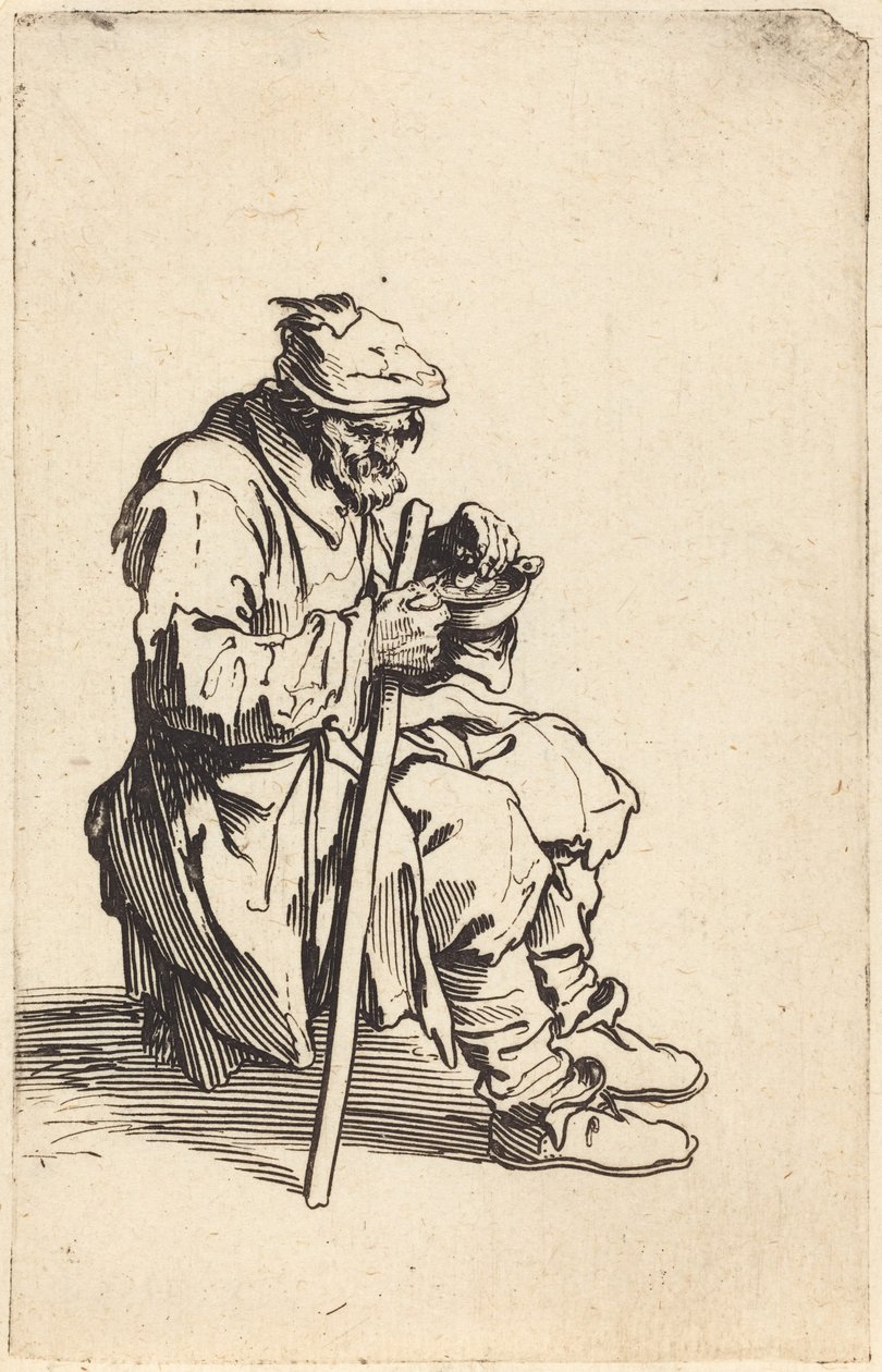 Tiggermand, der spiser af Jacques Callot