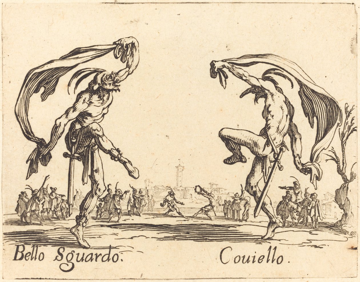 Bello Sguardo og Coviello af Jacques Callot