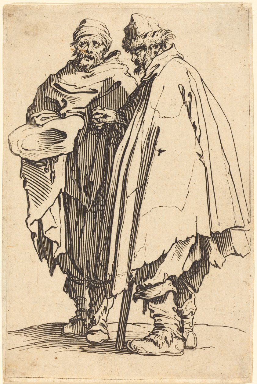 Blind tigger og ledsager, ca. 1622. af Jacques Callot