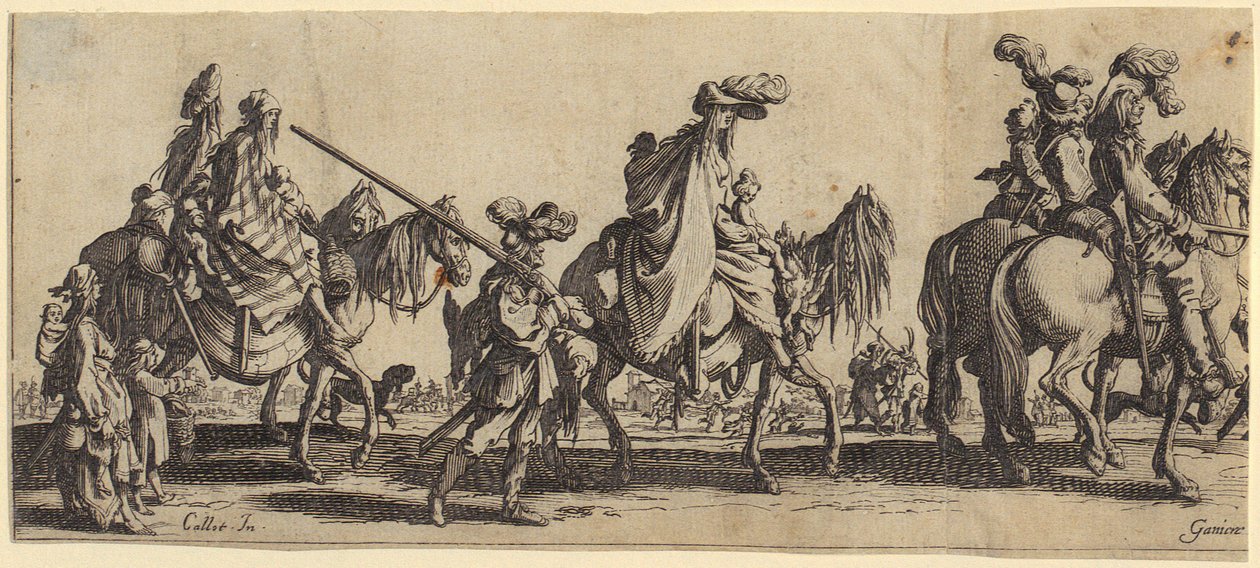 Bohemerne [omrejsende] på farten af Jacques Callot