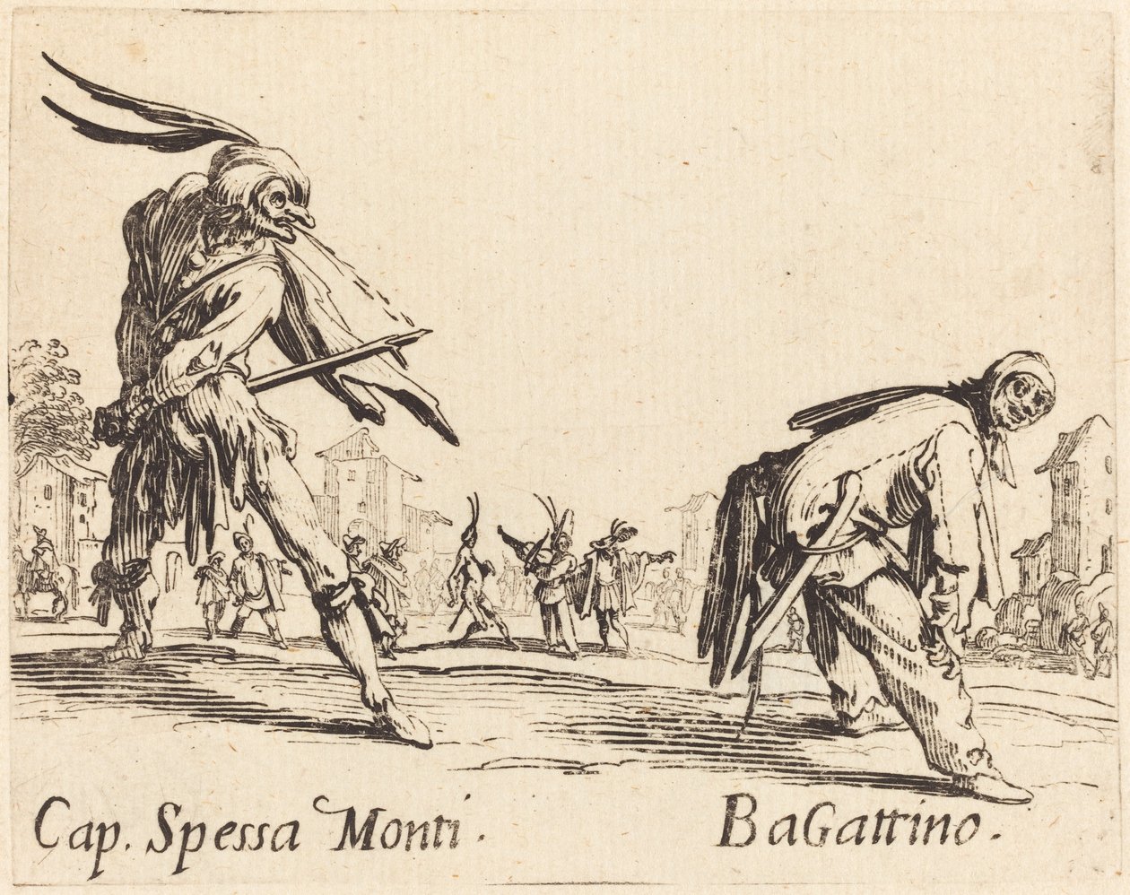 Cap. Spessa Monti og Bagattino af Jacques Callot
