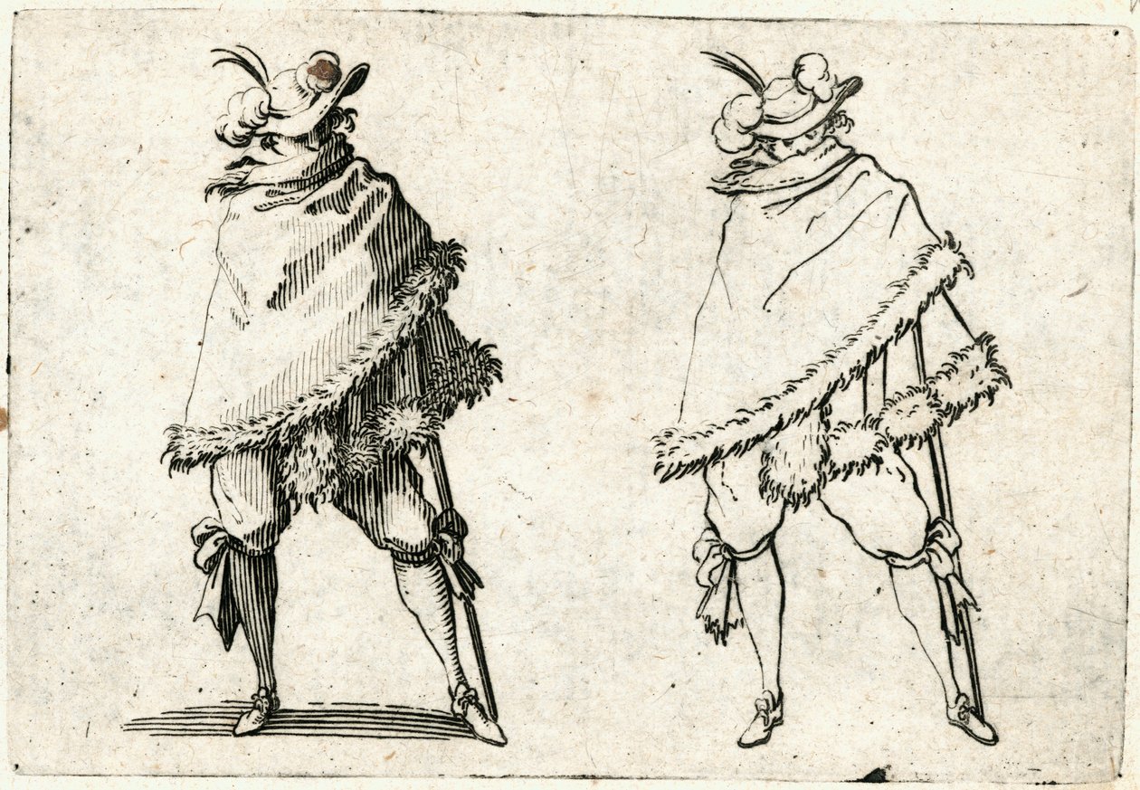 Capricer af forskellige figurer af Jacques Callot
