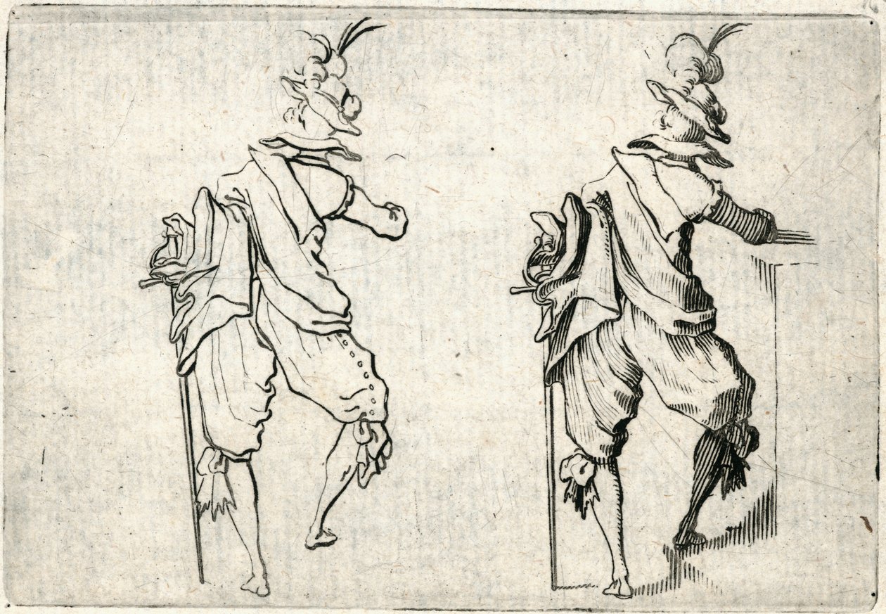 Capricer af forskellige figurer af Jacques Callot