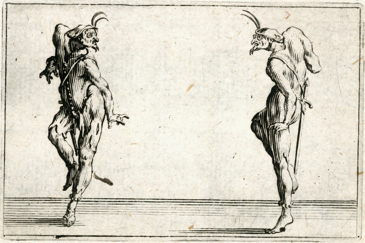Capricer af forskellige figurer af Jacques Callot