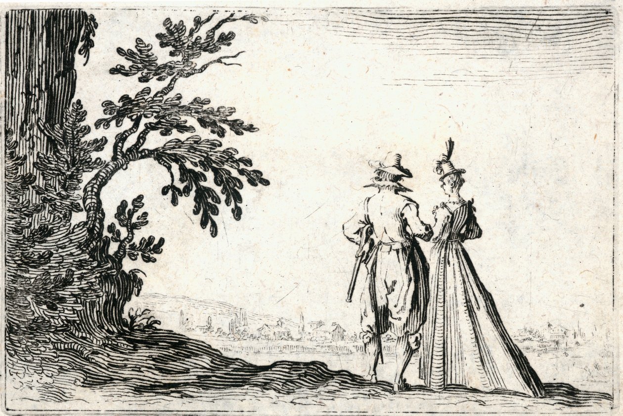 Capricer af forskellige figurer af Jacques Callot