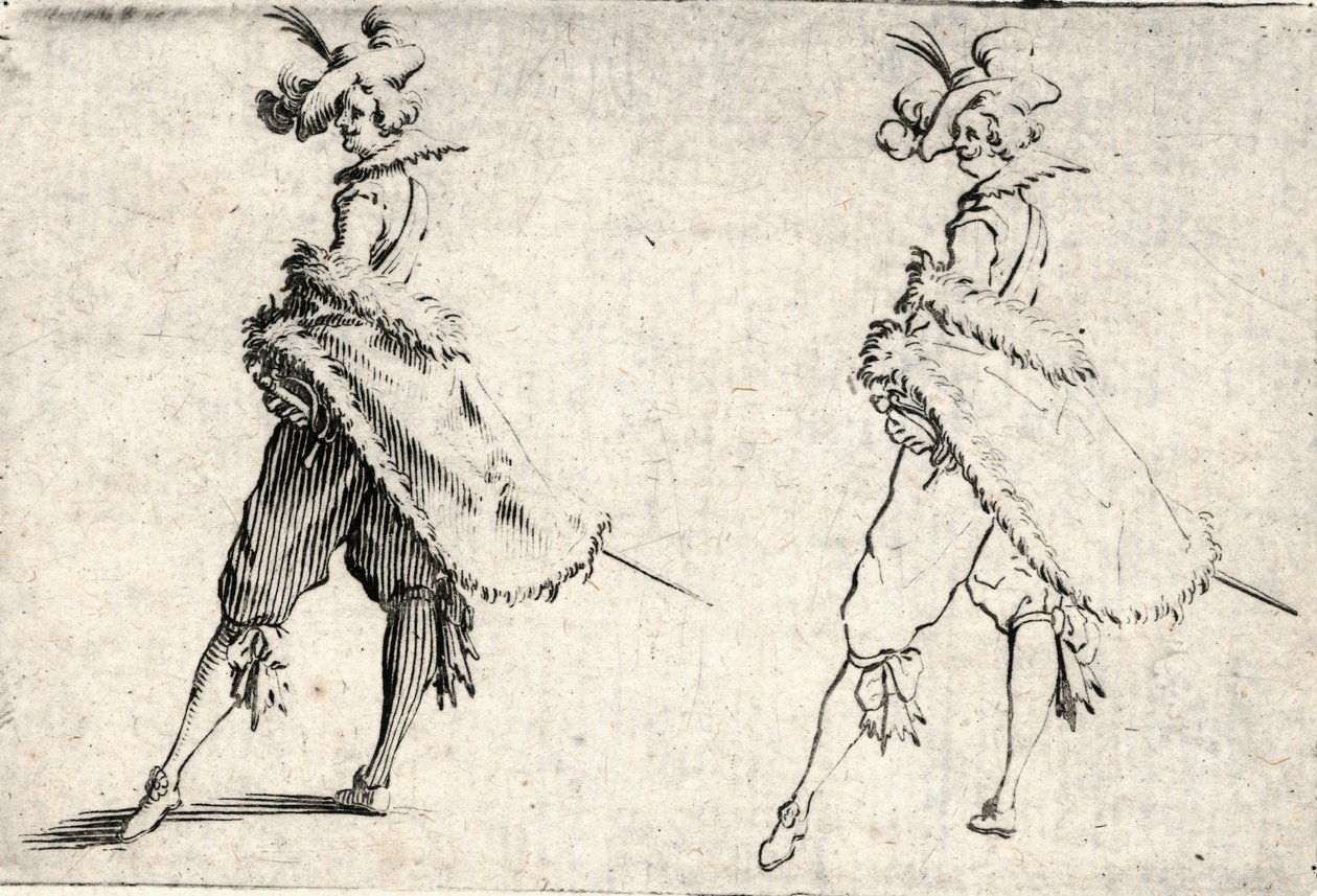 Capricer af forskellige figurer af Jacques Callot