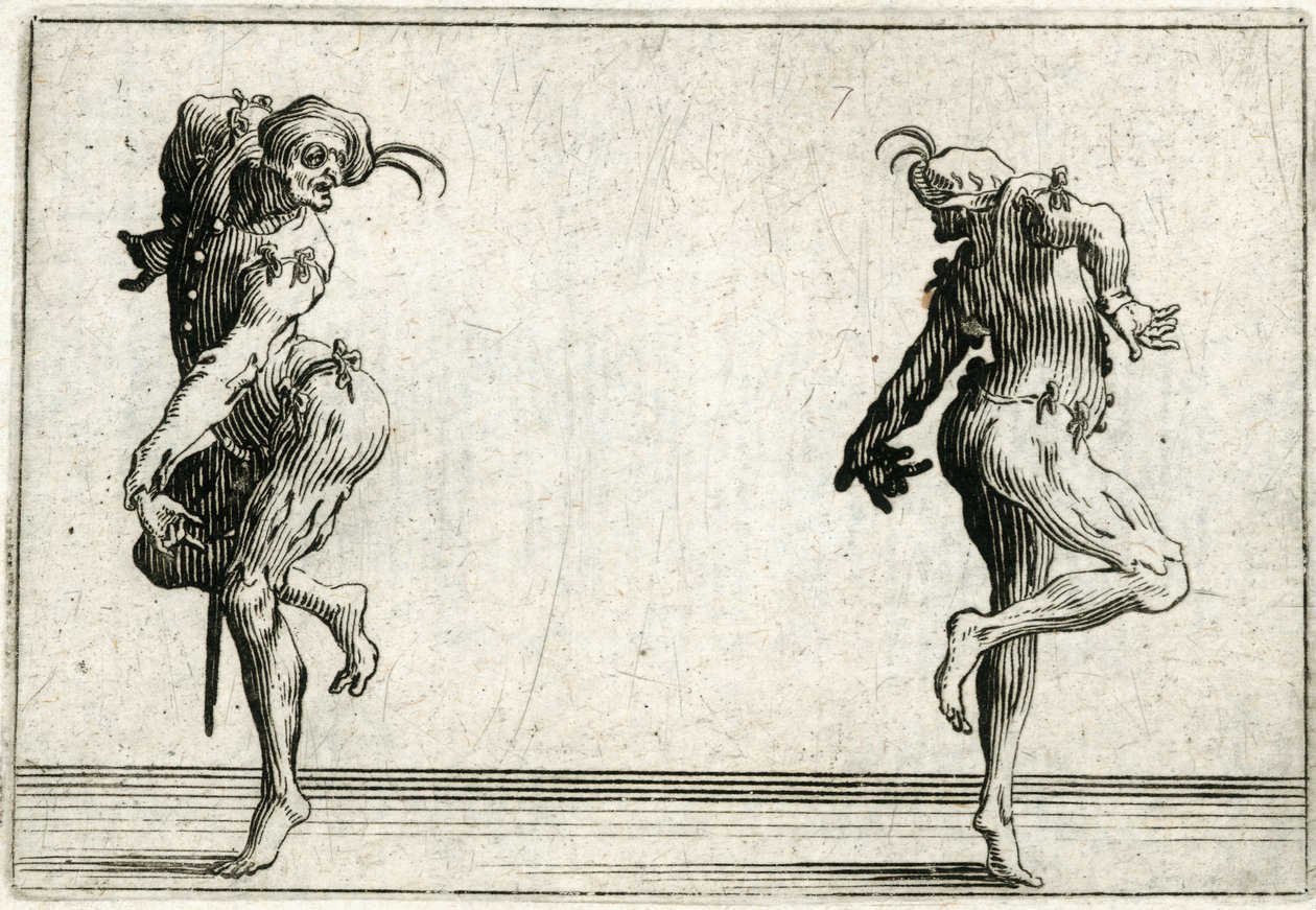 Capricer af forskellige figurer af Jacques Callot