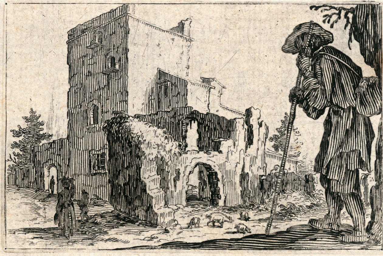 Capricer af forskellige figurer af Jacques Callot