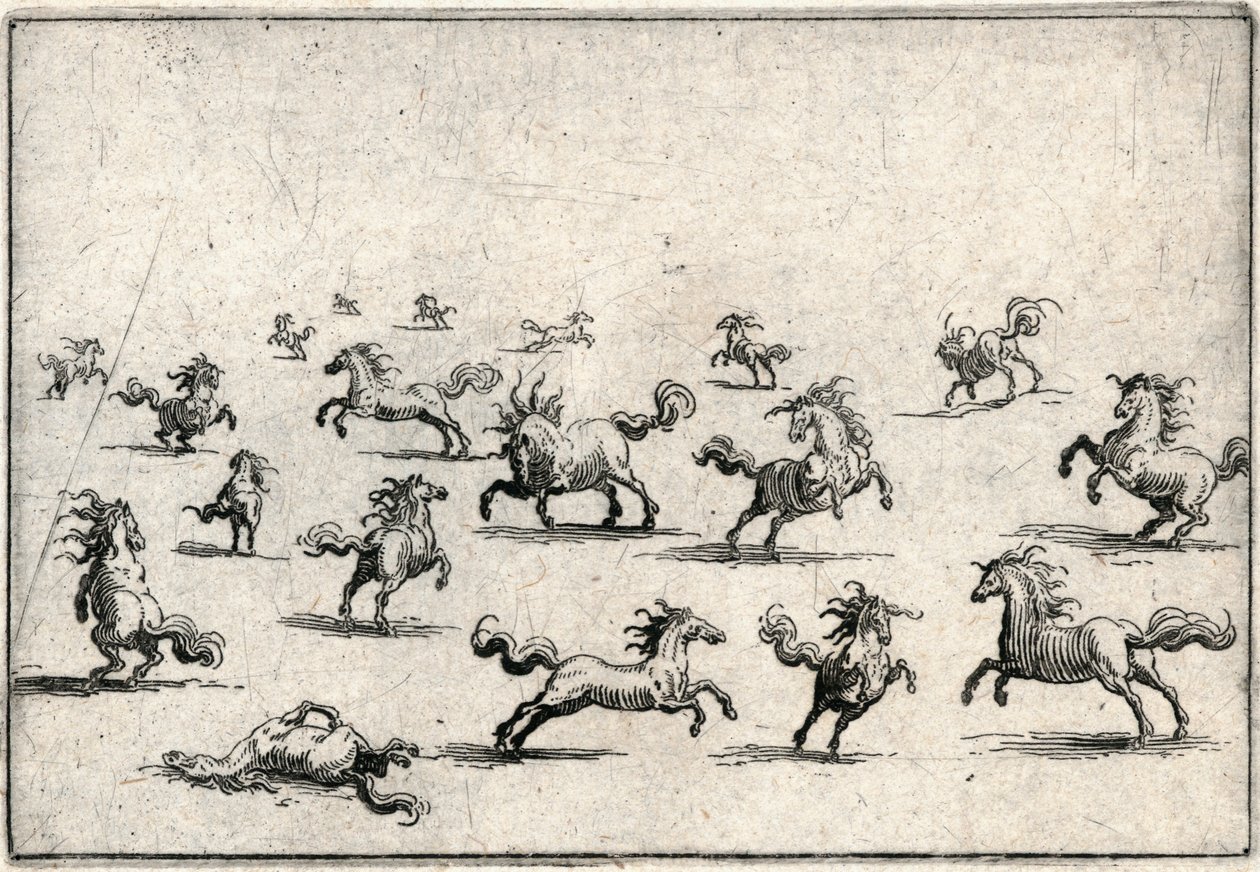 Capricer af forskellige figurer af Jacques Callot