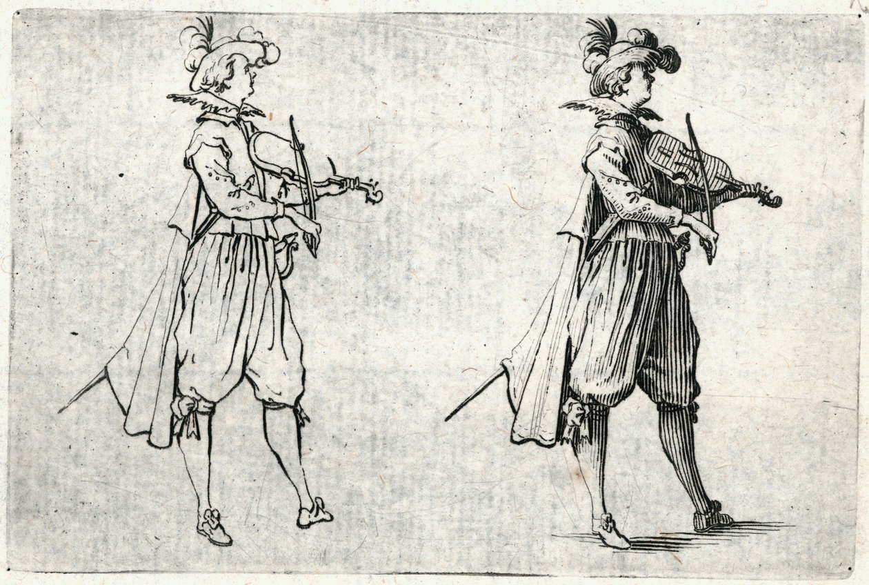 Capricer af forskellige figurer af Jacques Callot