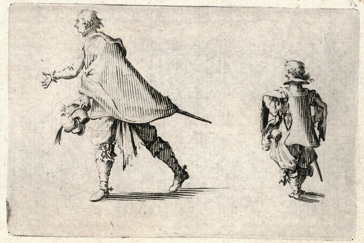 Capricer af forskellige figurer af Jacques Callot