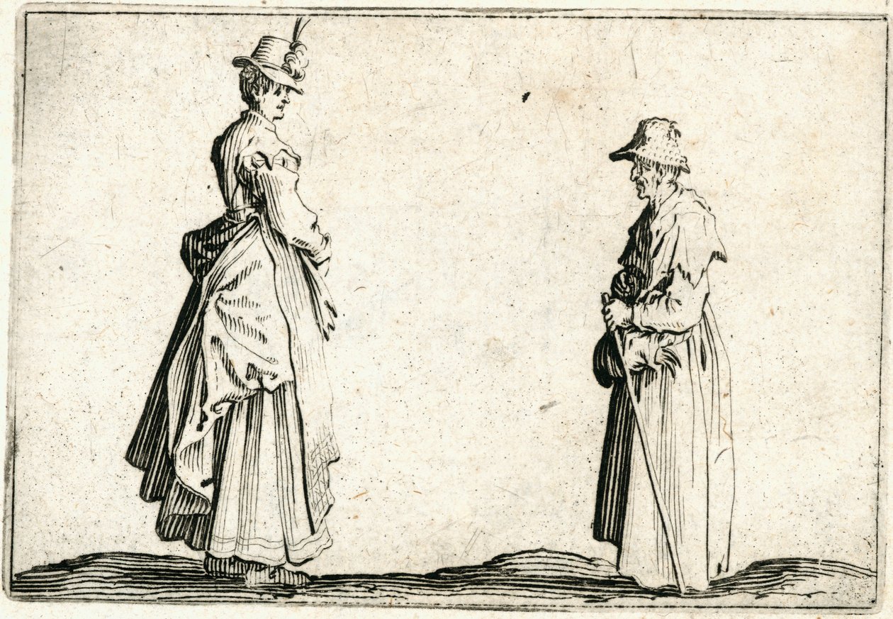 Capricer af forskellige figurer af Jacques Callot