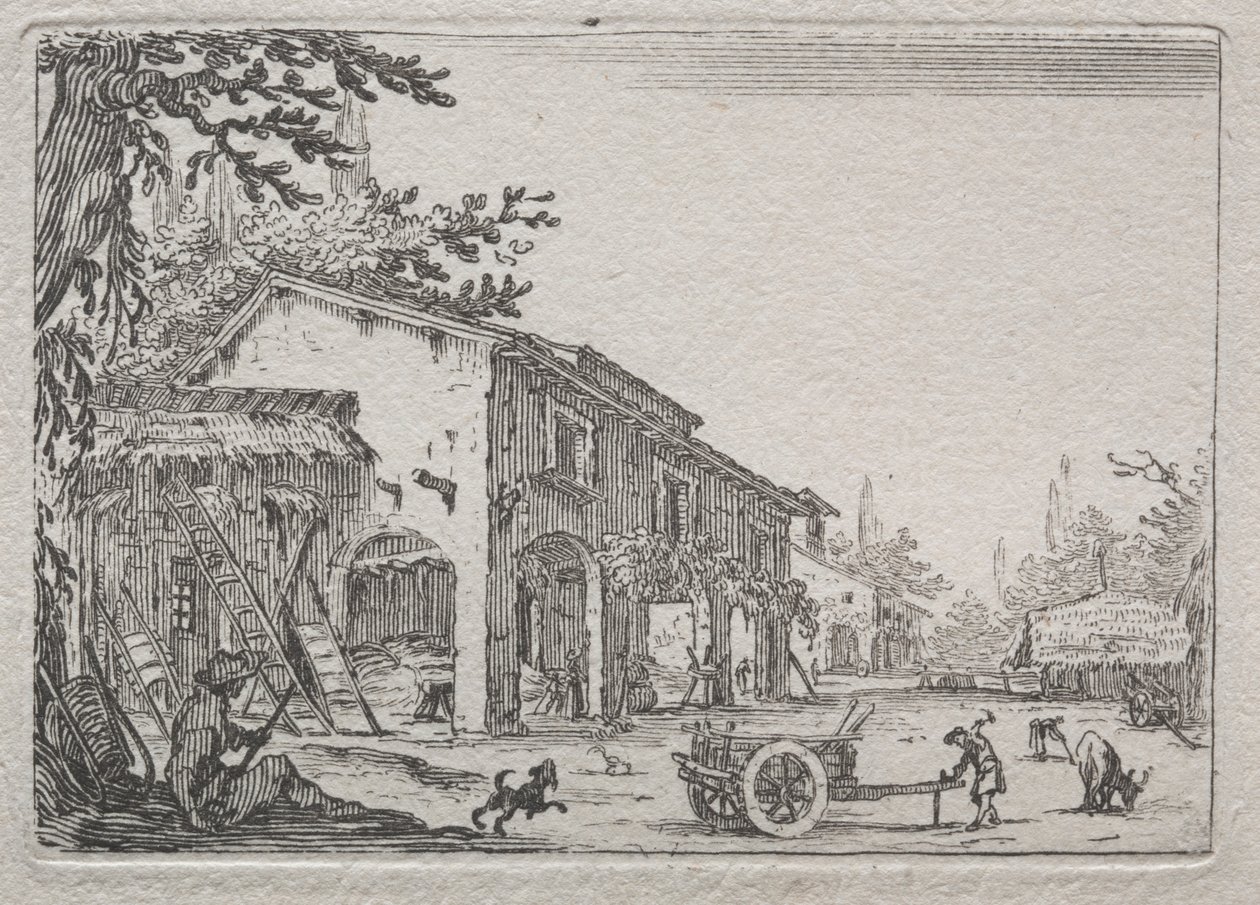 Caprices: Den italienske gård. af Jacques Callot