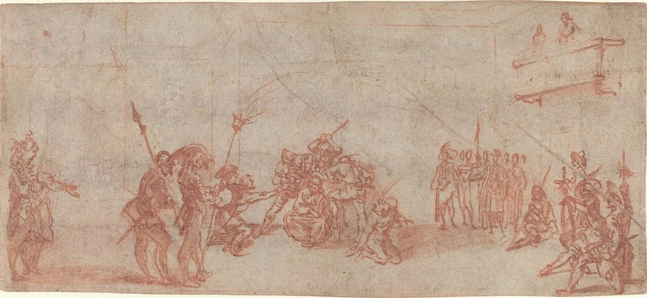 Kristus kronet med torne af Jacques Callot