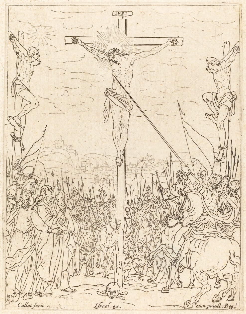 Kristus på korset. af Jacques Callot