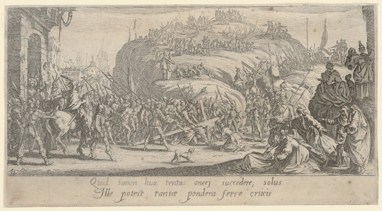 Kristus bærer korset af Jacques Callot