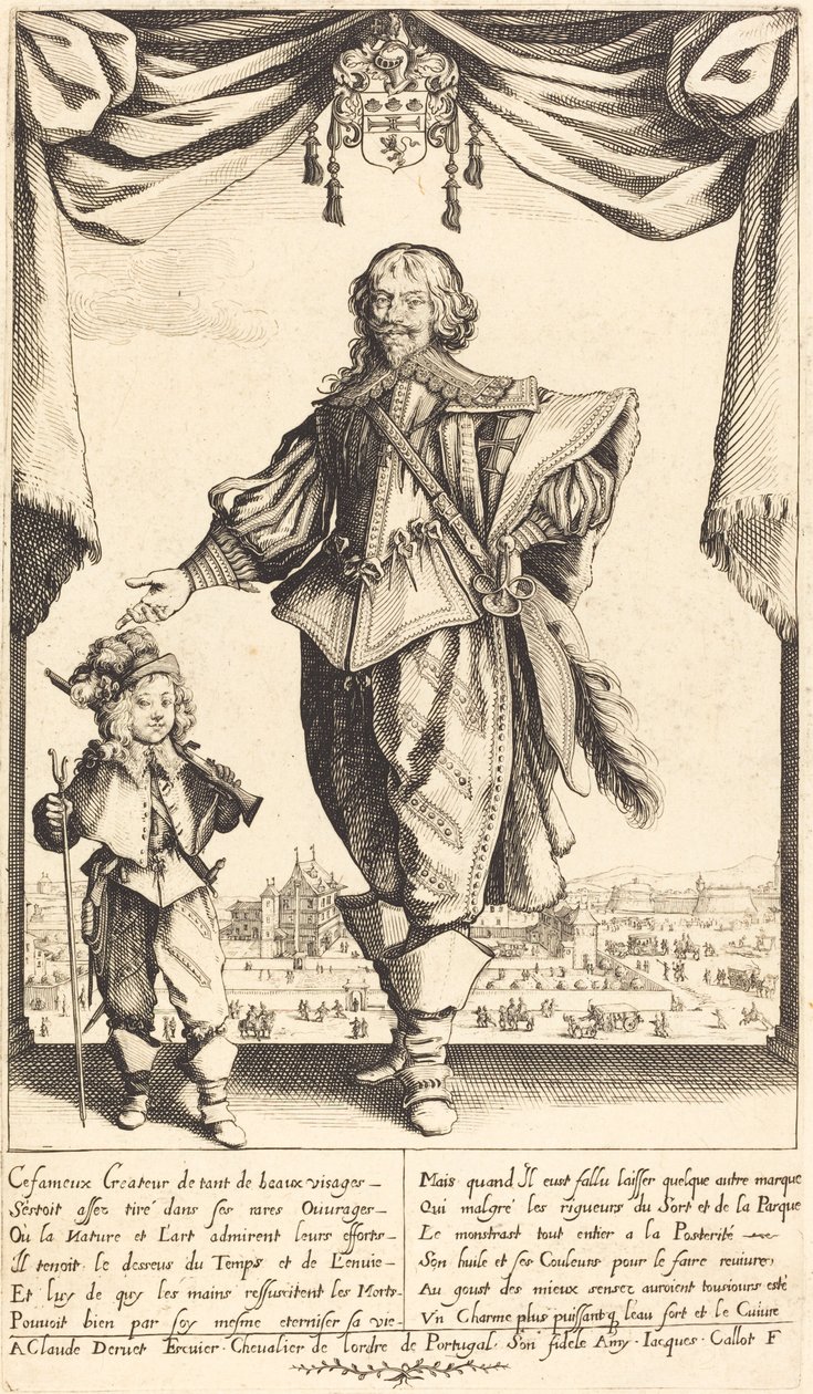 Claude Deruet og hans søn, Jean af Jacques Callot