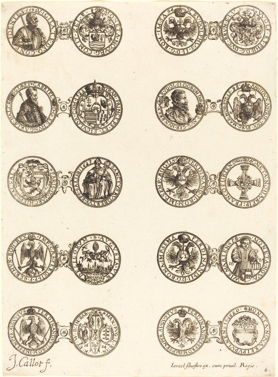 Mønter [plade 6]. af Jacques Callot