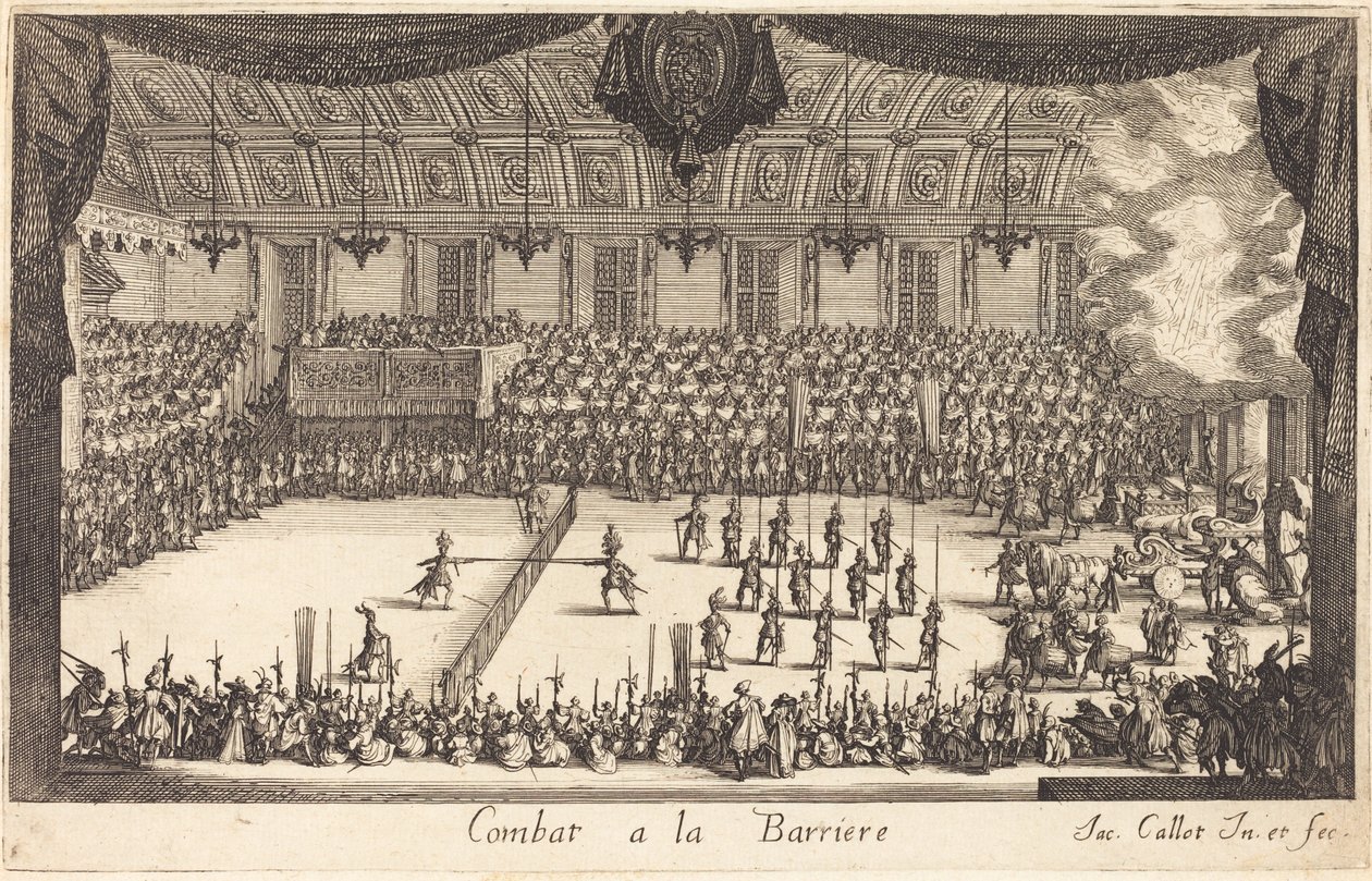 Kamp ved barrieren af Jacques Callot