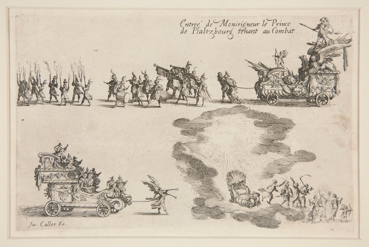 Bekæmpe? la Barri?re, Entr?e du Prince de Plaltzbourg af Jacques Callot
