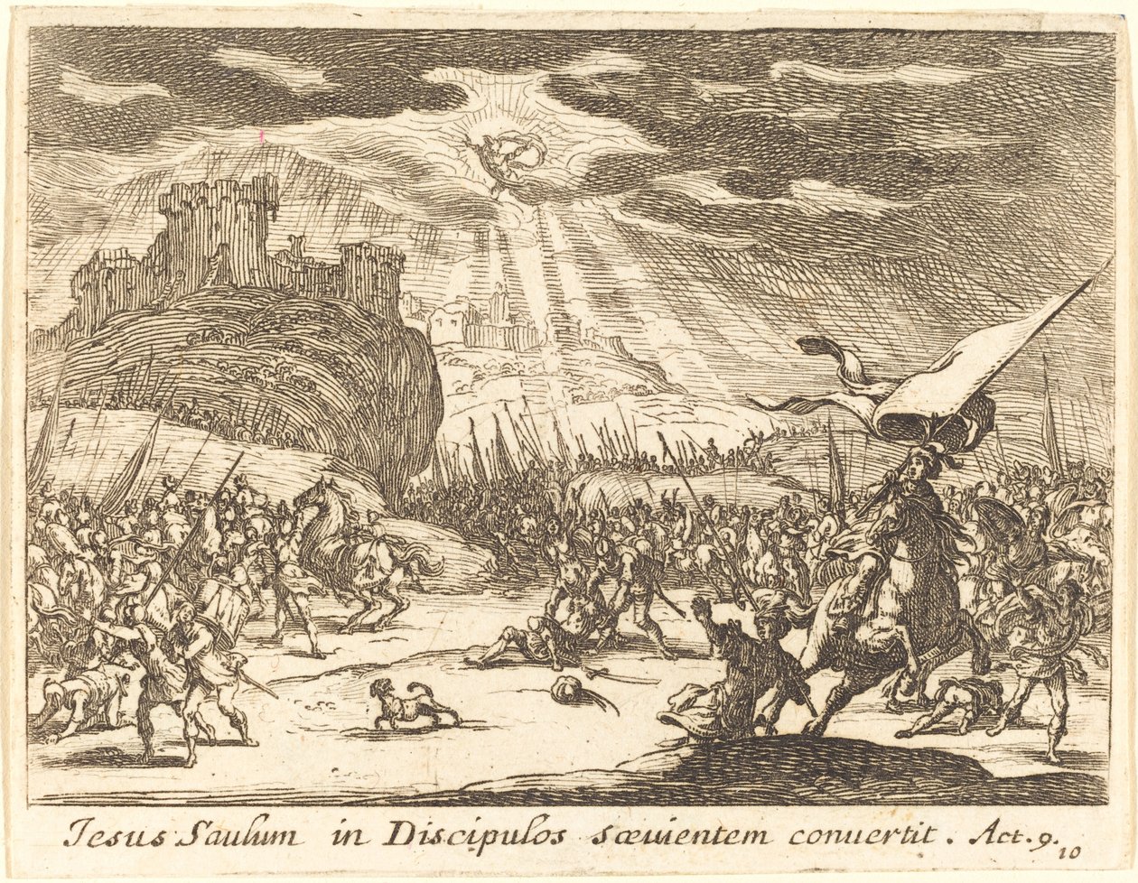 Omvendelse af Paulus af Jacques Callot