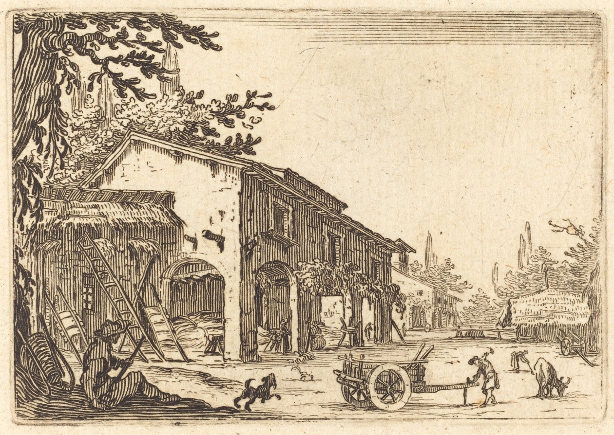 Gård til en gård af Jacques Callot