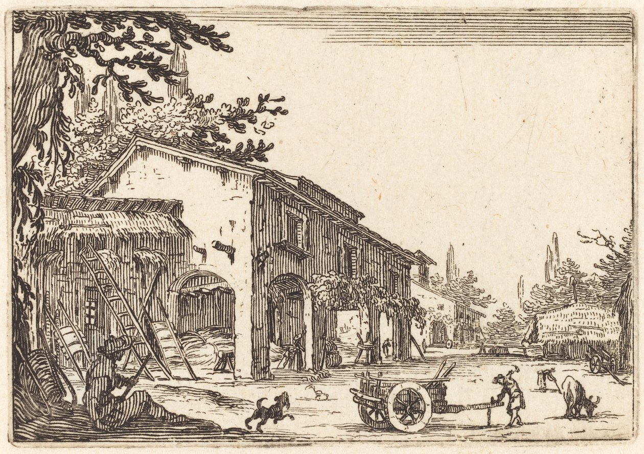 Gård til en gård af Jacques Callot