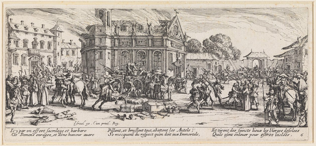 Tyveriet af kirkens skatte af Jacques Callot