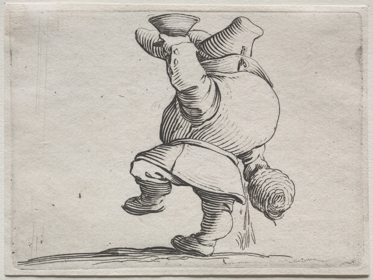 Drikker set bagfra. af Jacques Callot