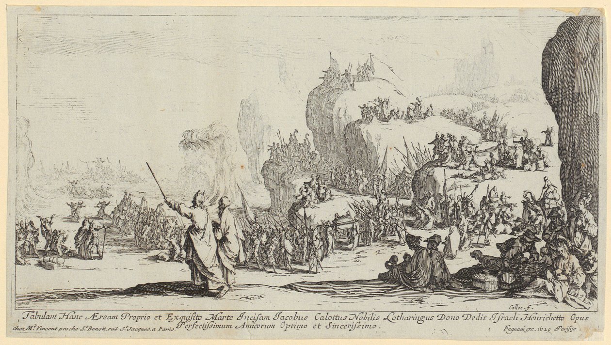 Krydsning af Det Røde Hav af Jacques Callot