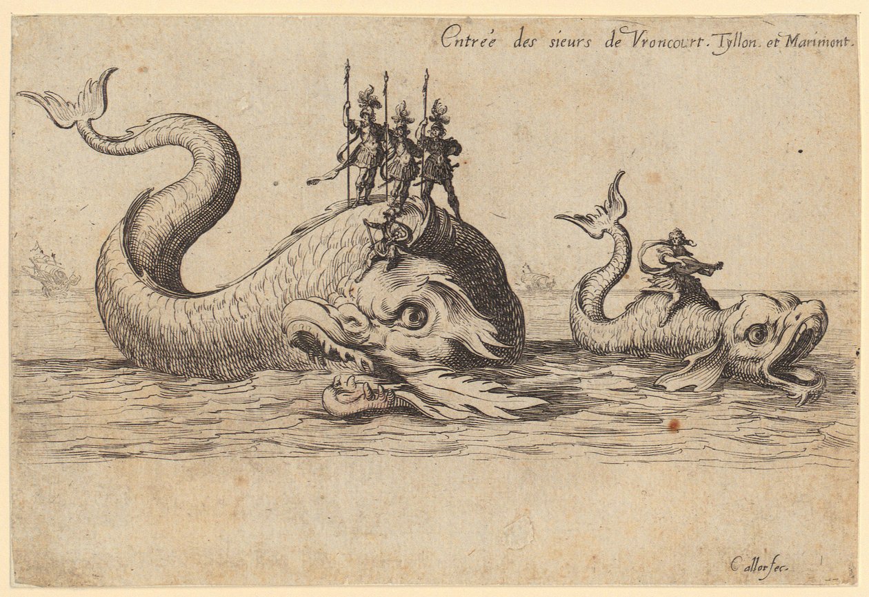 Prinsen af Pfalzburgs indtog, side 2 i serien »Turneringen« af Jacques Callot