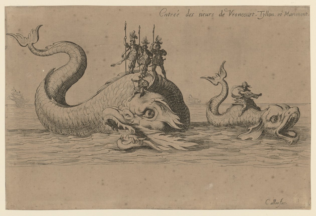 Indflytning af Monsieur de Vroncourt, Tyllon og Marimont af Jacques Callot