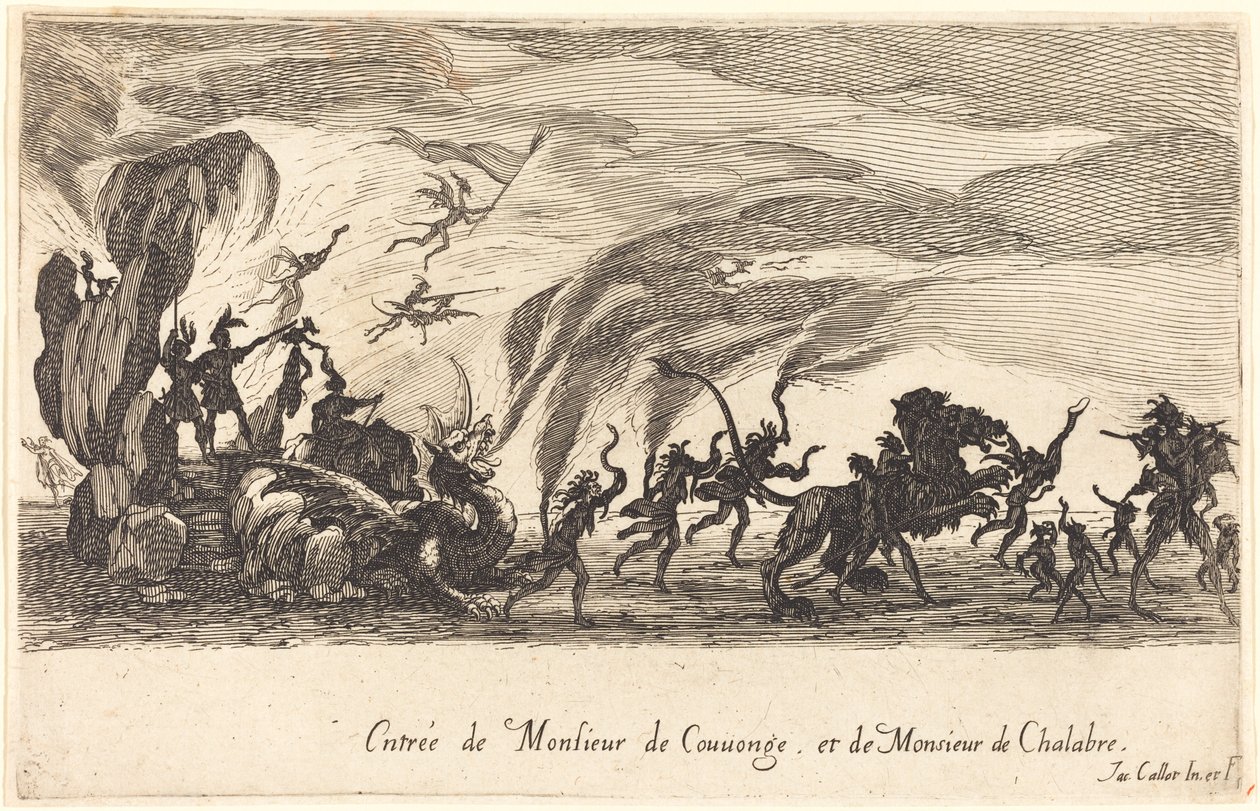 Indtræden af M. de Couvonge og M. de Chalabre af Jacques Callot
