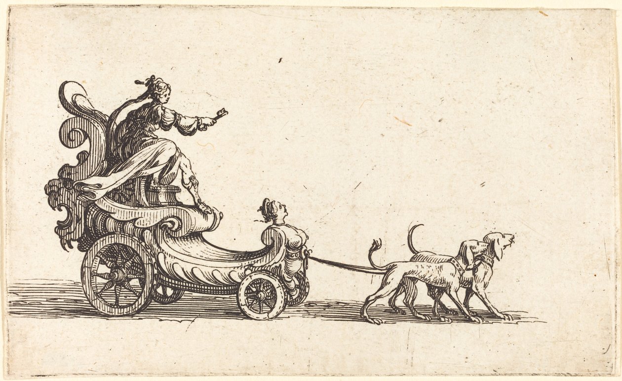 Indtræden af Monseigneur Henry de Lorraine, Marquis de Moy, under navnet Pirandre af Jacques Callot
