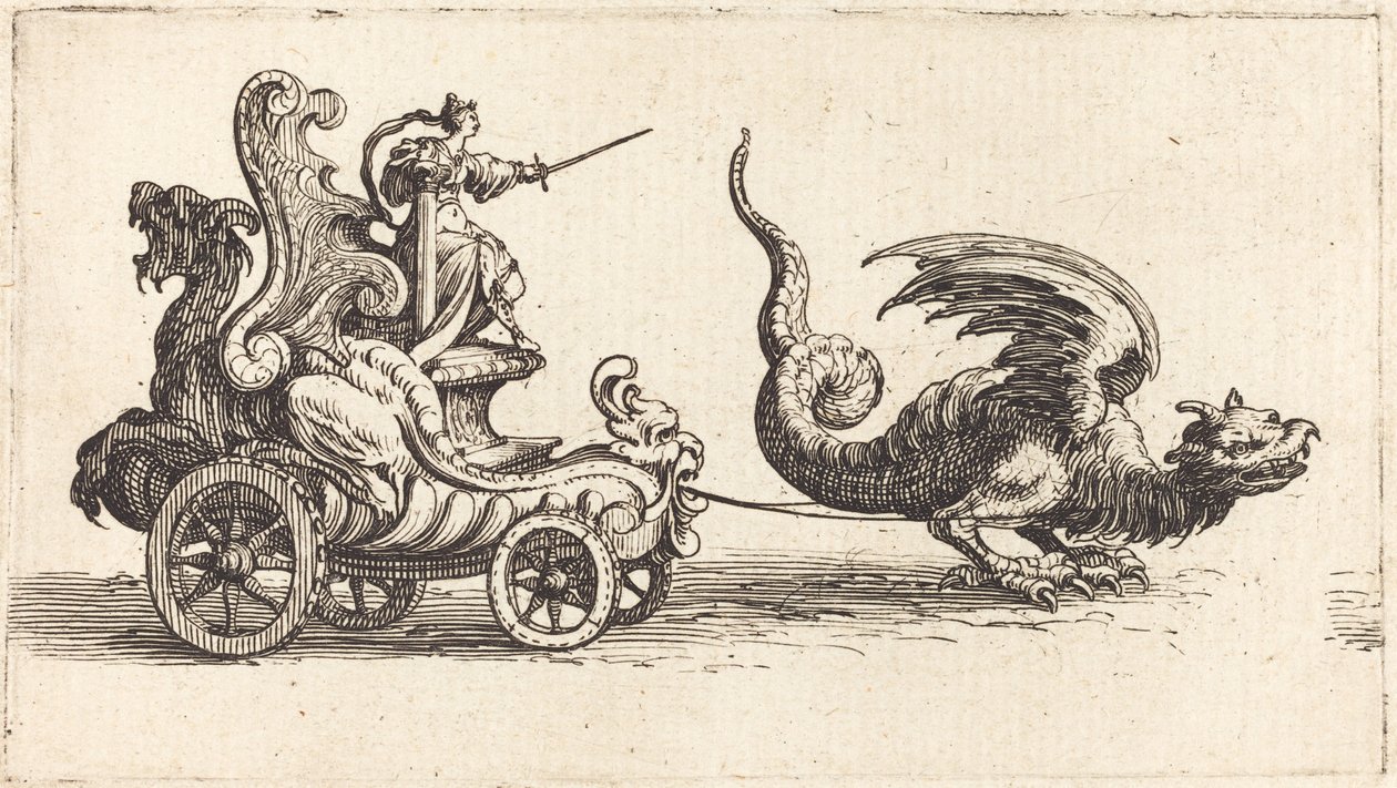 Indtræden af Monseigneur Henry de Lorraine, Marquis de Moy, under navnet Pirandre af Jacques Callot
