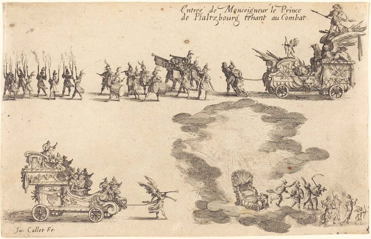 Prinsen af Pfaltzbourgs indtræden af Jacques Callot