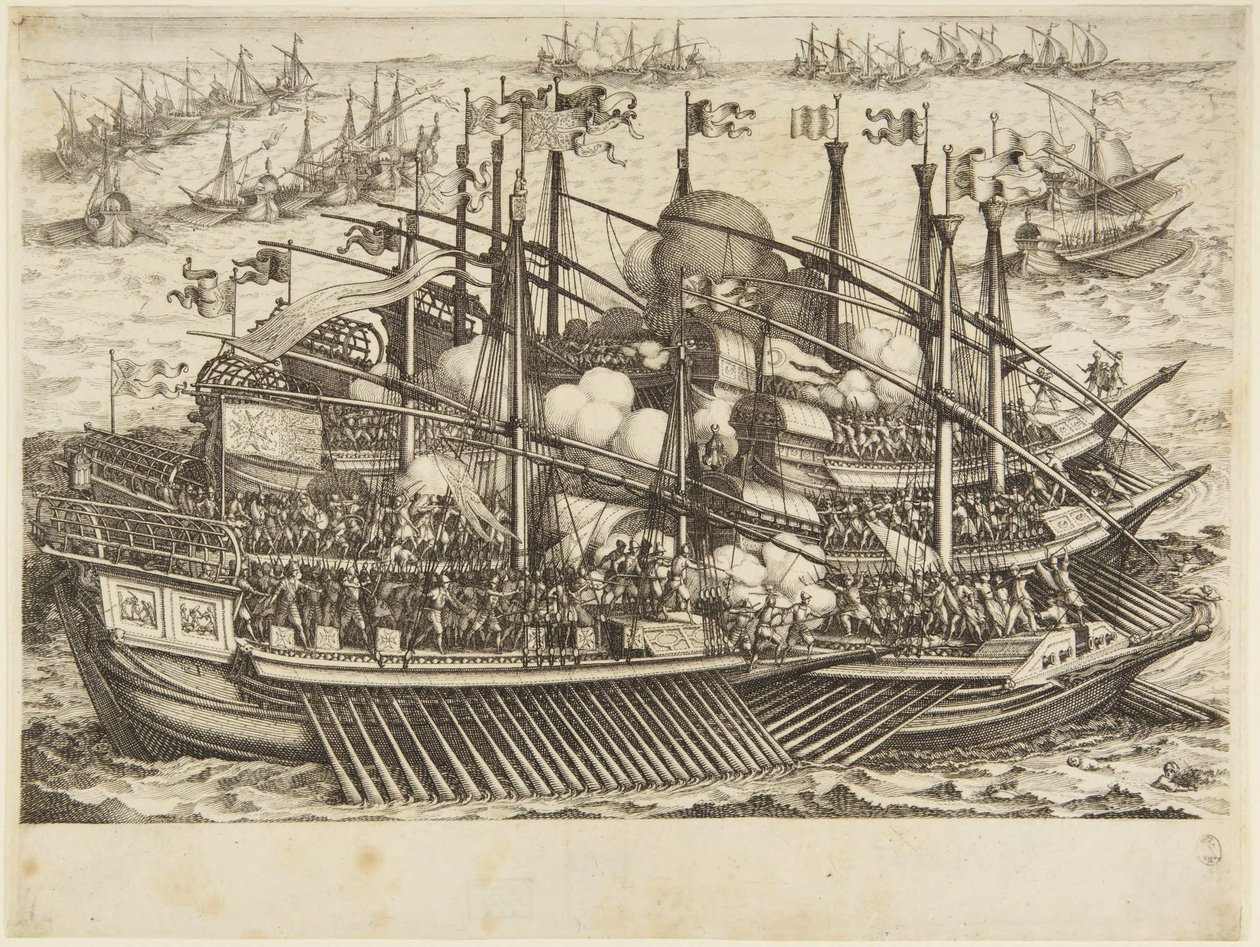 Det første søslag af Jacques Callot