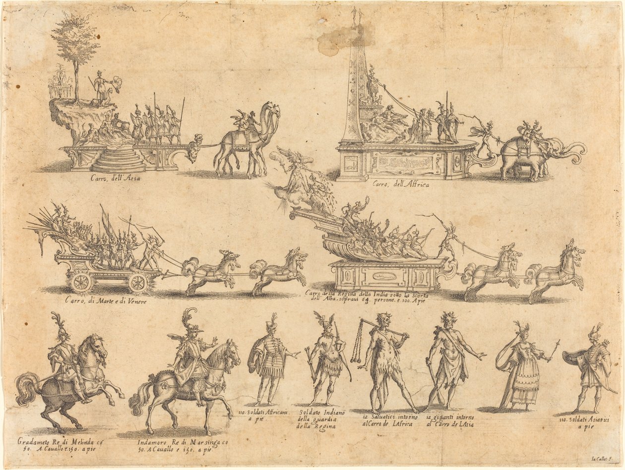 Flydere og deltagere af Jacques Callot