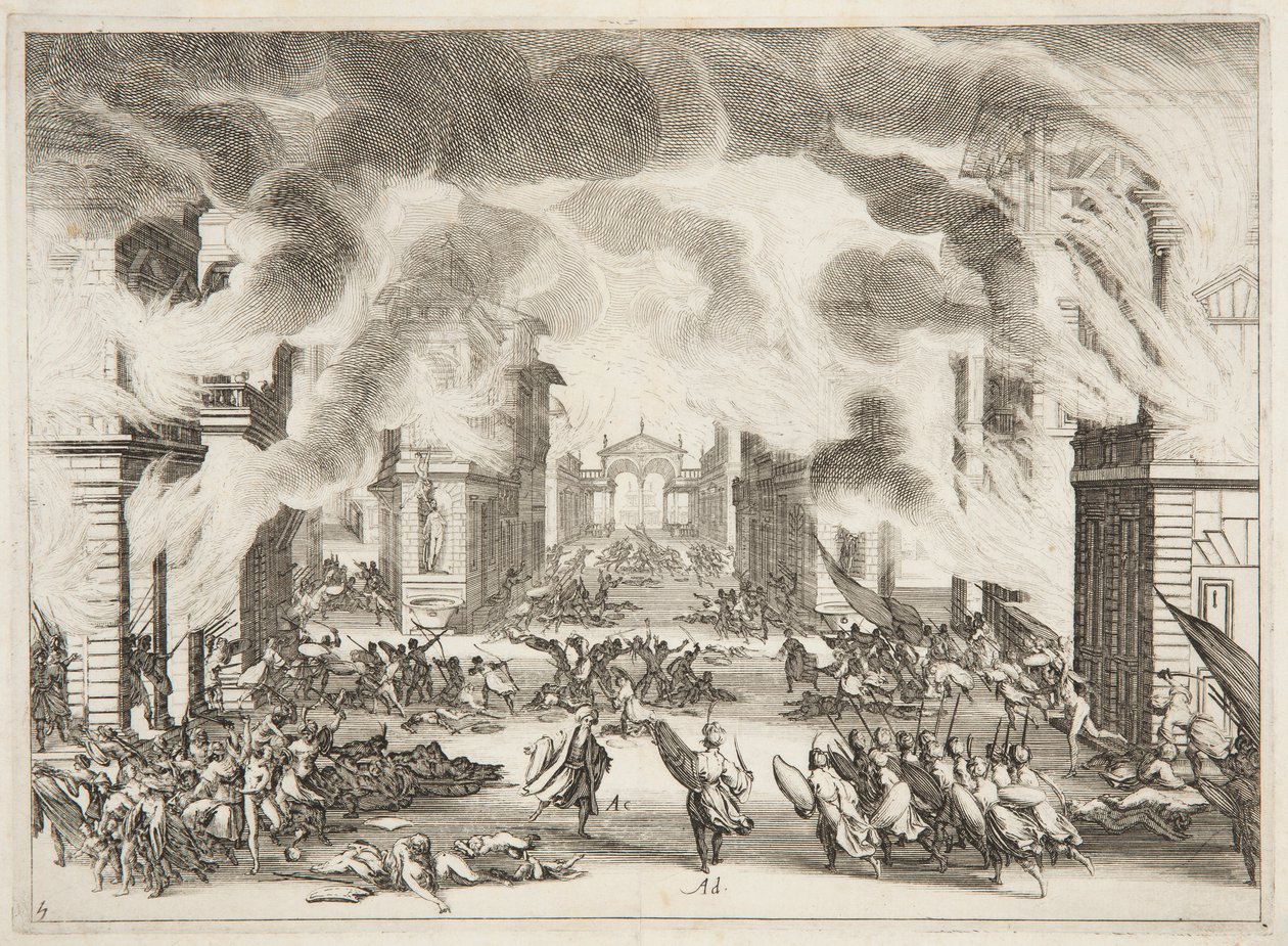 Fjerde Akt af Soliman af Jacques Callot