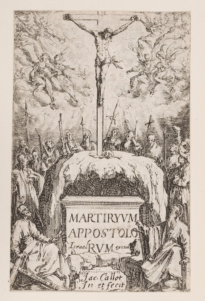 Frontispice; nr. 1 fra Apostlenes Martyrium af Jacques Callot