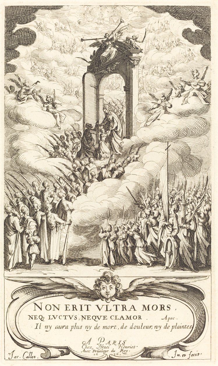Frontispice til "The Calendar of Saints" af Jacques Callot