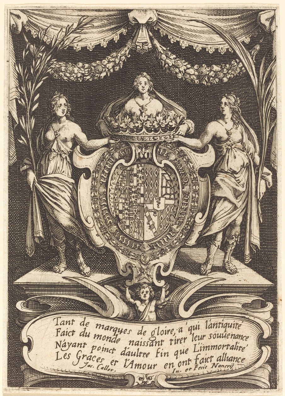 Frontispice til "The Combat at the Barrier" af Jacques Callot