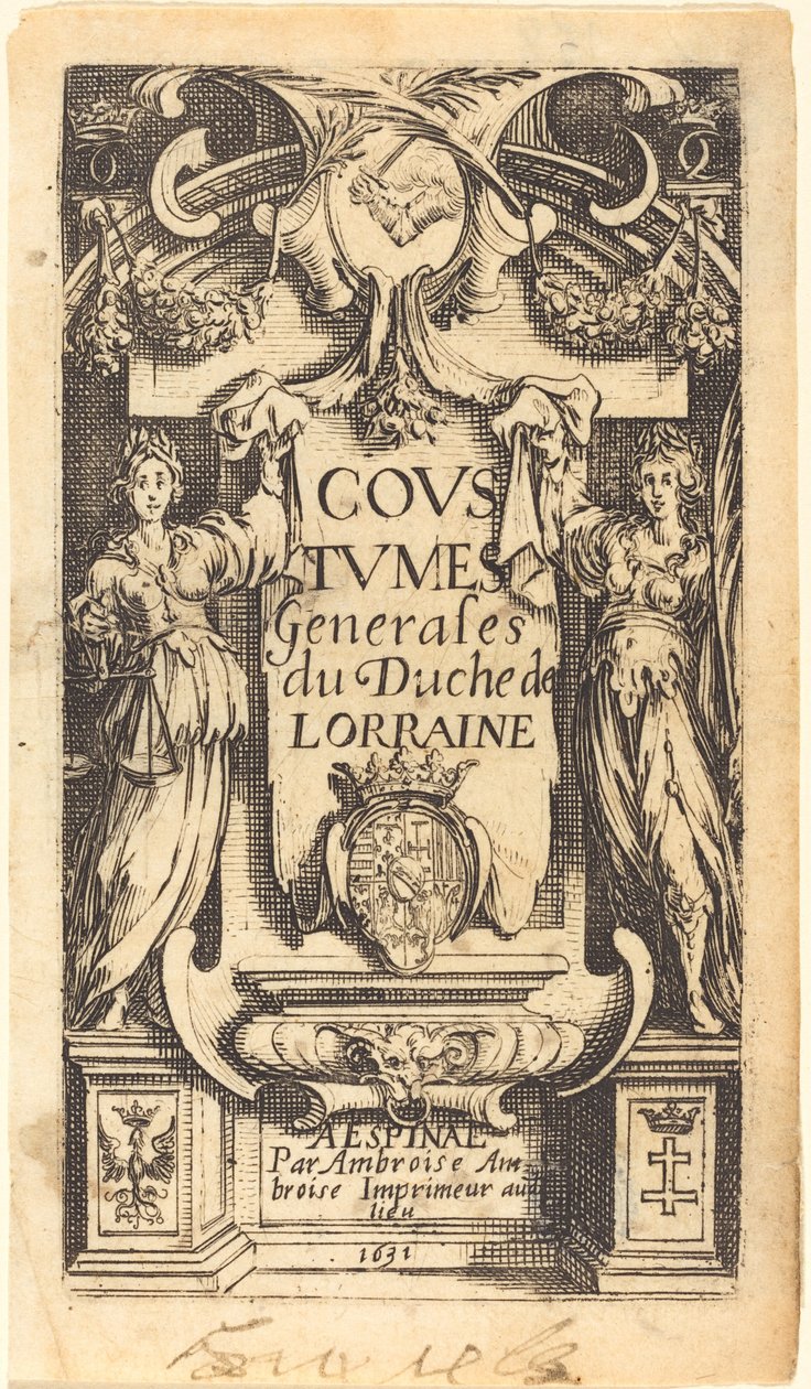 Frontispice til "The Customs of Lorraine" af Jacques Callot