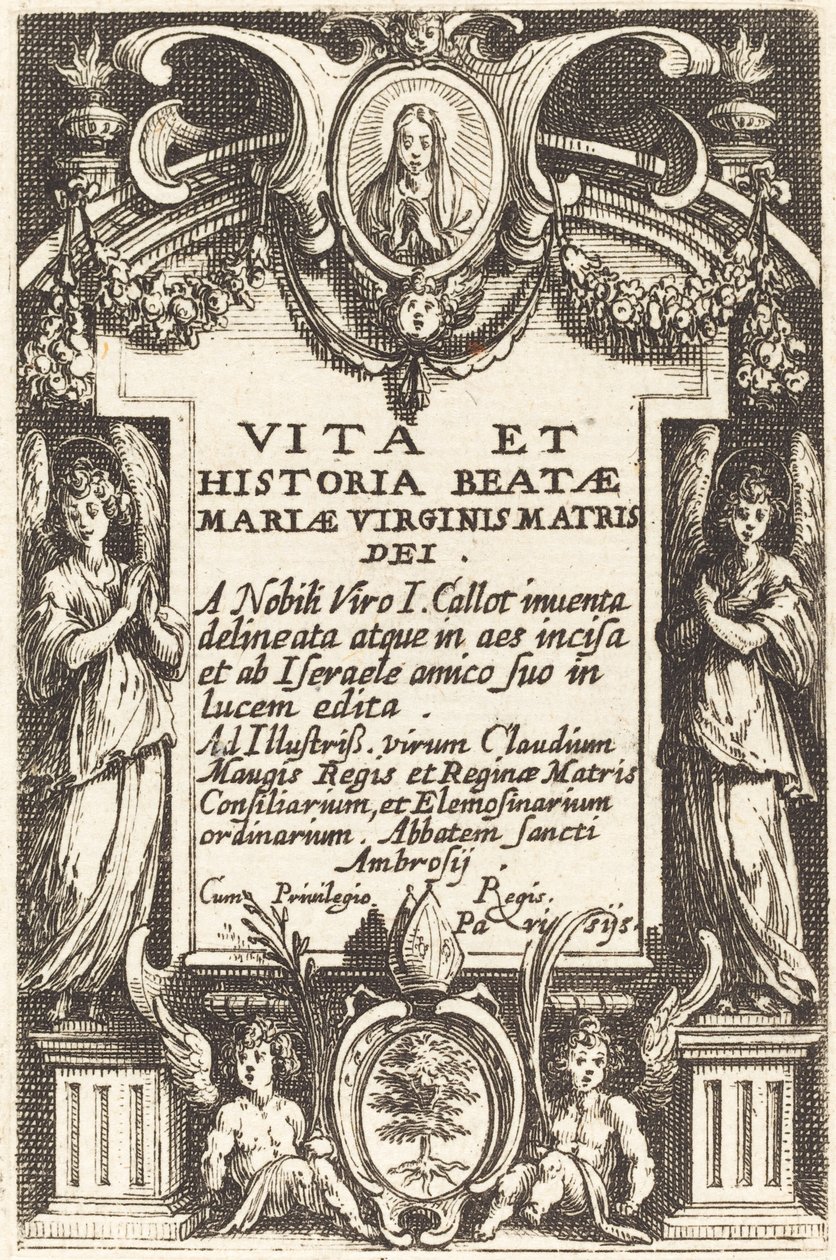 Frontispice til "The Life of the Virgin" af Jacques Callot