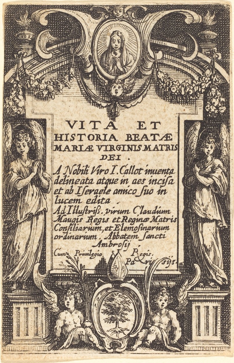 Frontispice til "The Life of the Virgin" af Jacques Callot