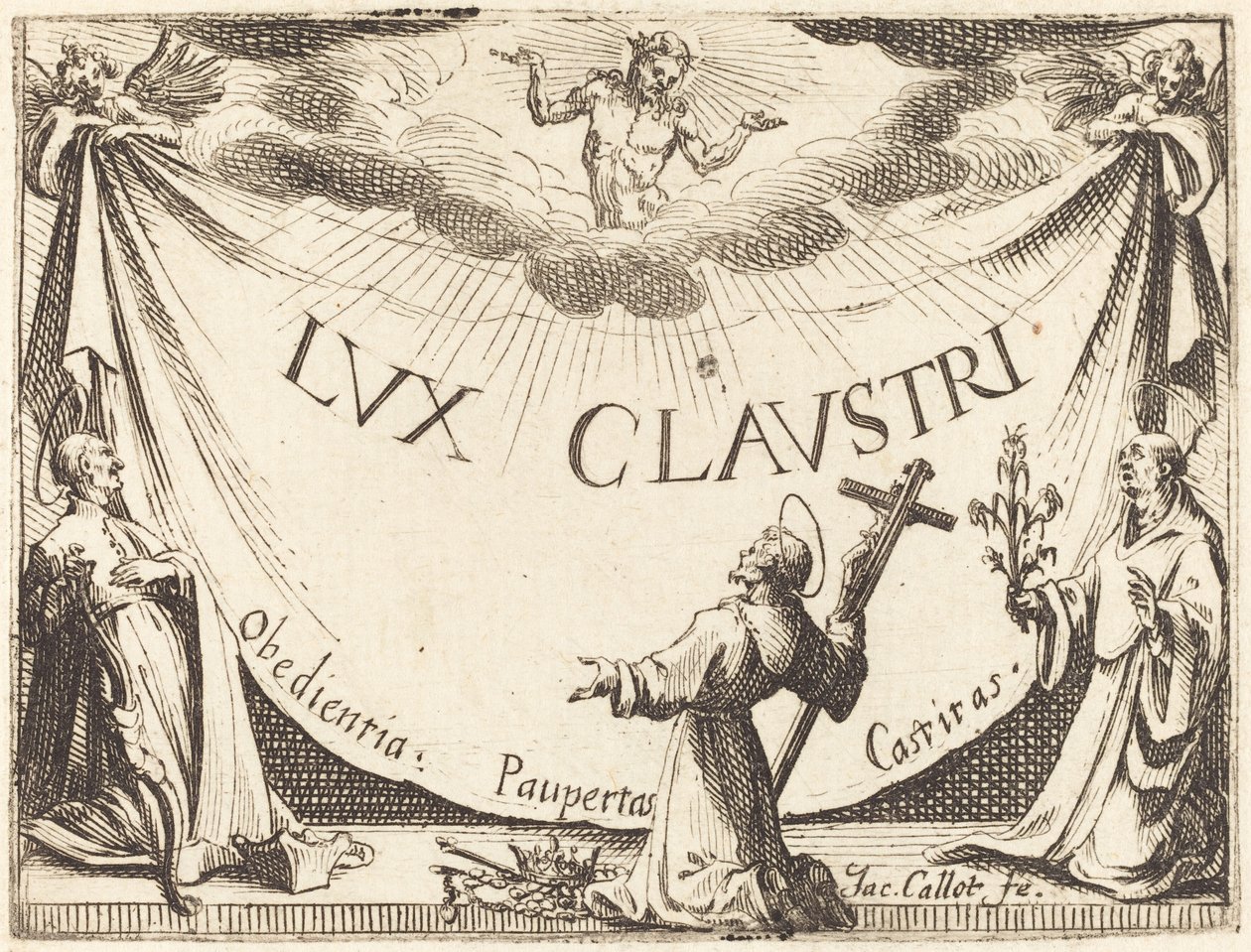 Frontispice til "The Light of the Cloister" af Jacques Callot