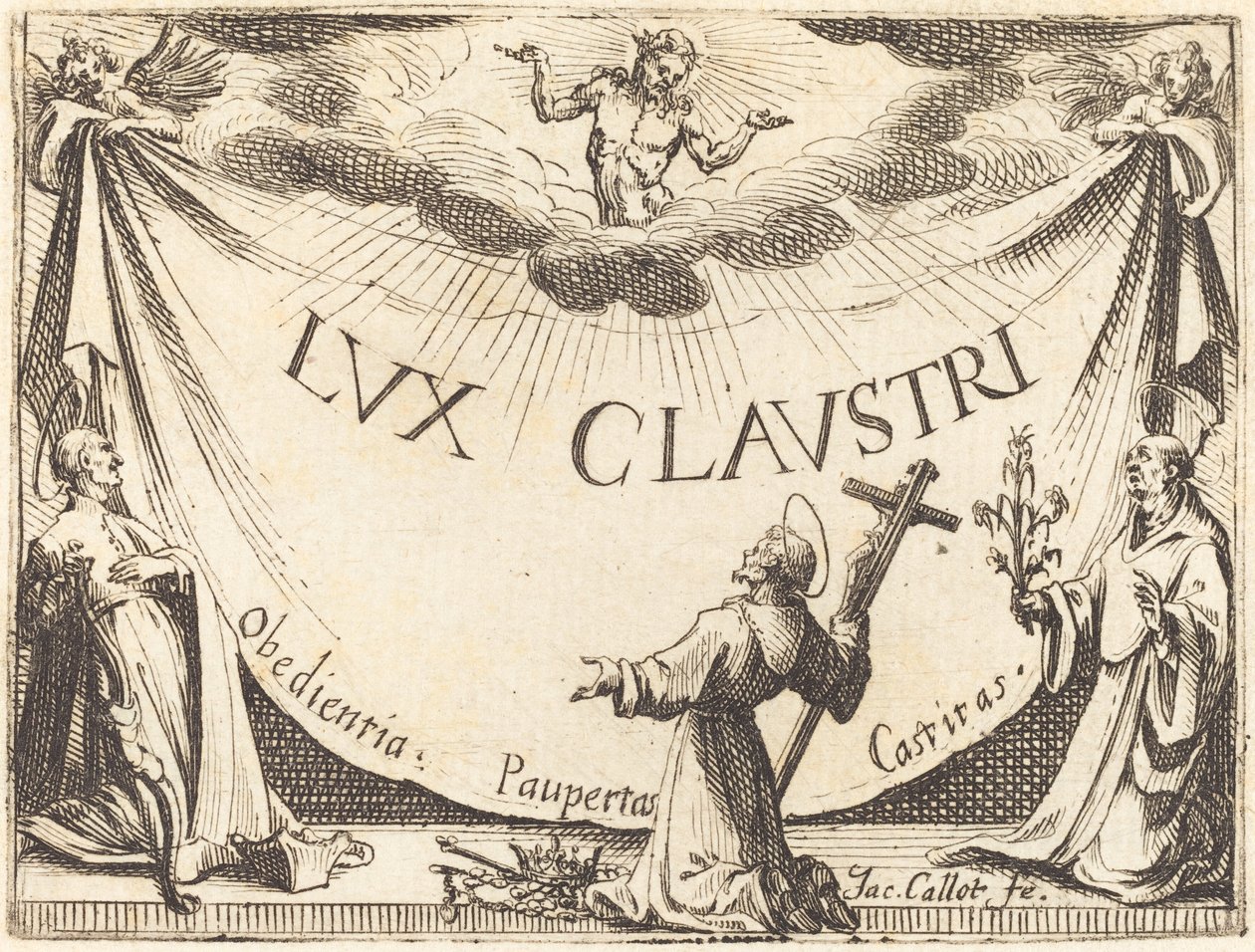 Frontispice til "The Light of the Cloister" af Jacques Callot