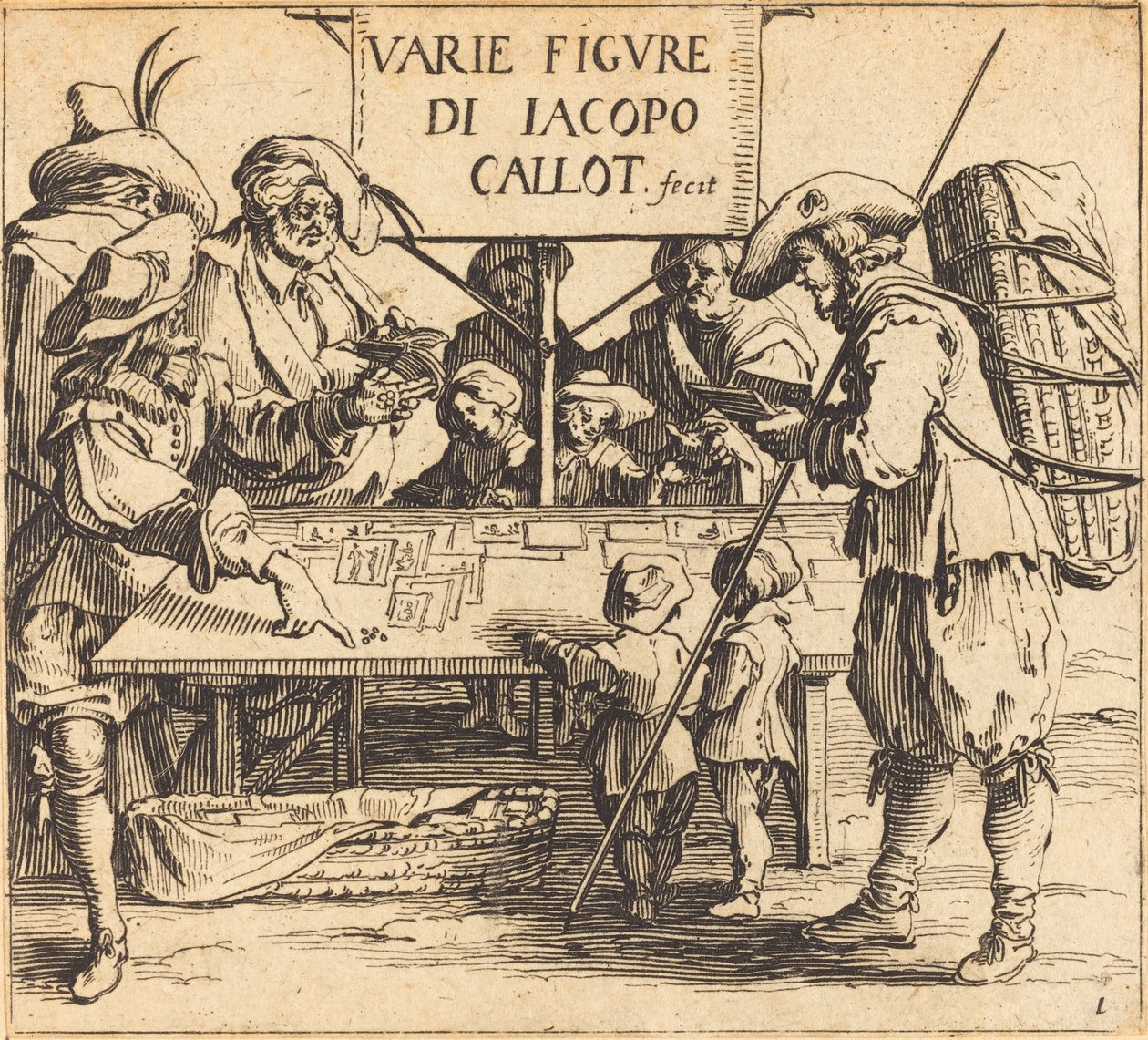 Frontispice til "Varie Figure" af Jacques Callot