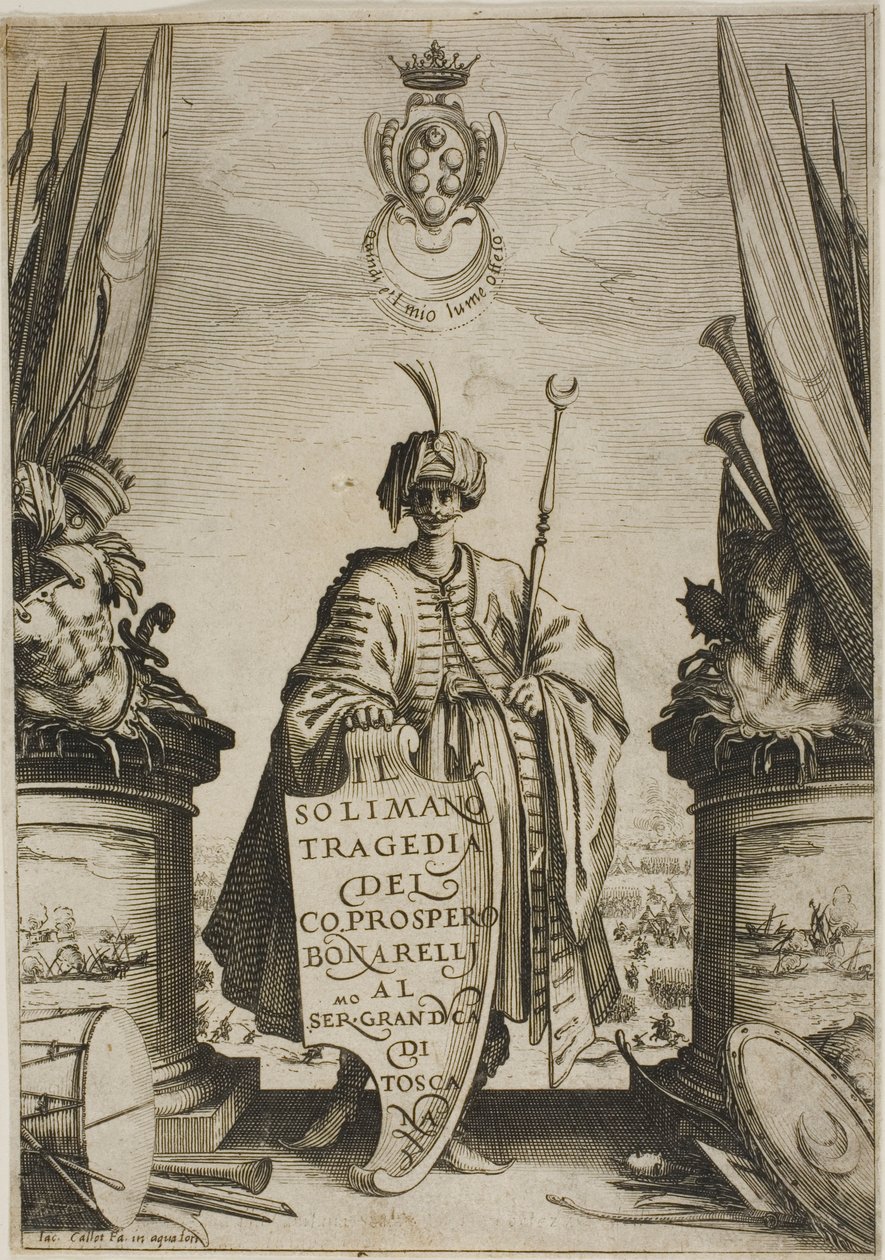 Frontispice, fra Solimano af Jacques Callot
