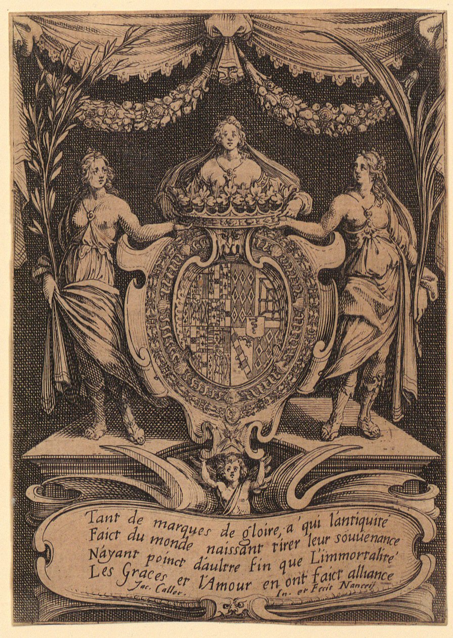 Frontispice, blad 1 af serien «Turneringen» af Jacques Callot